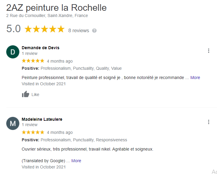 Avis clients